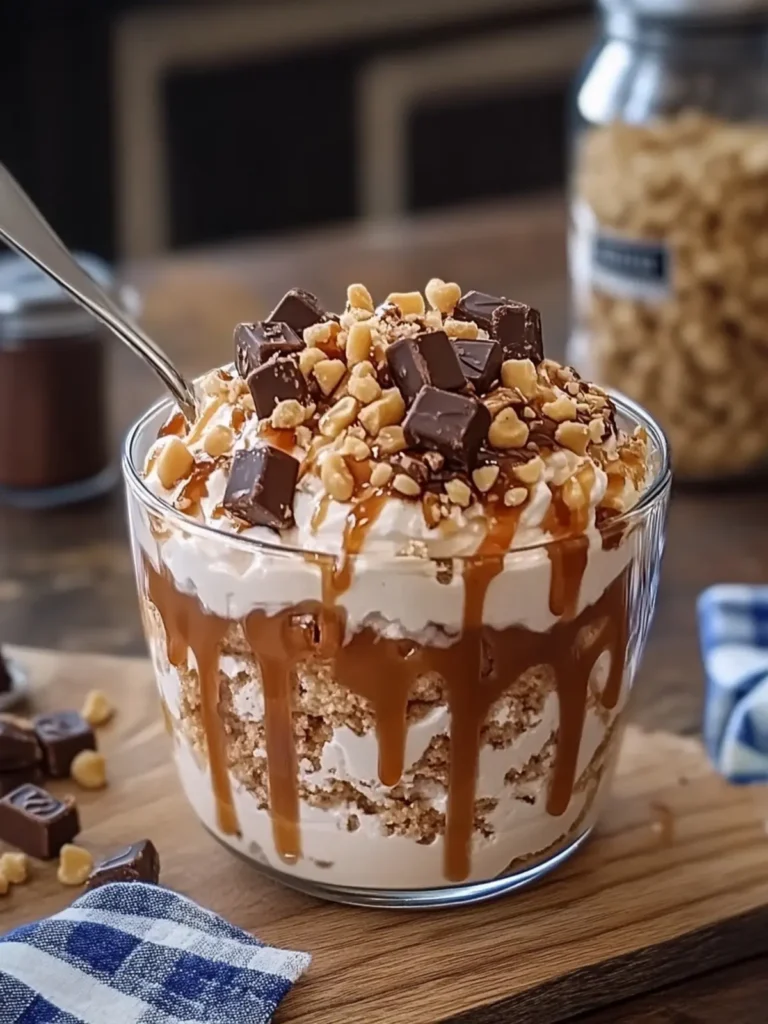 Decadent Snickers Caramel Fluff Dessert That Wow Your Guests 2 Snickers Caramel Fluff Dessert