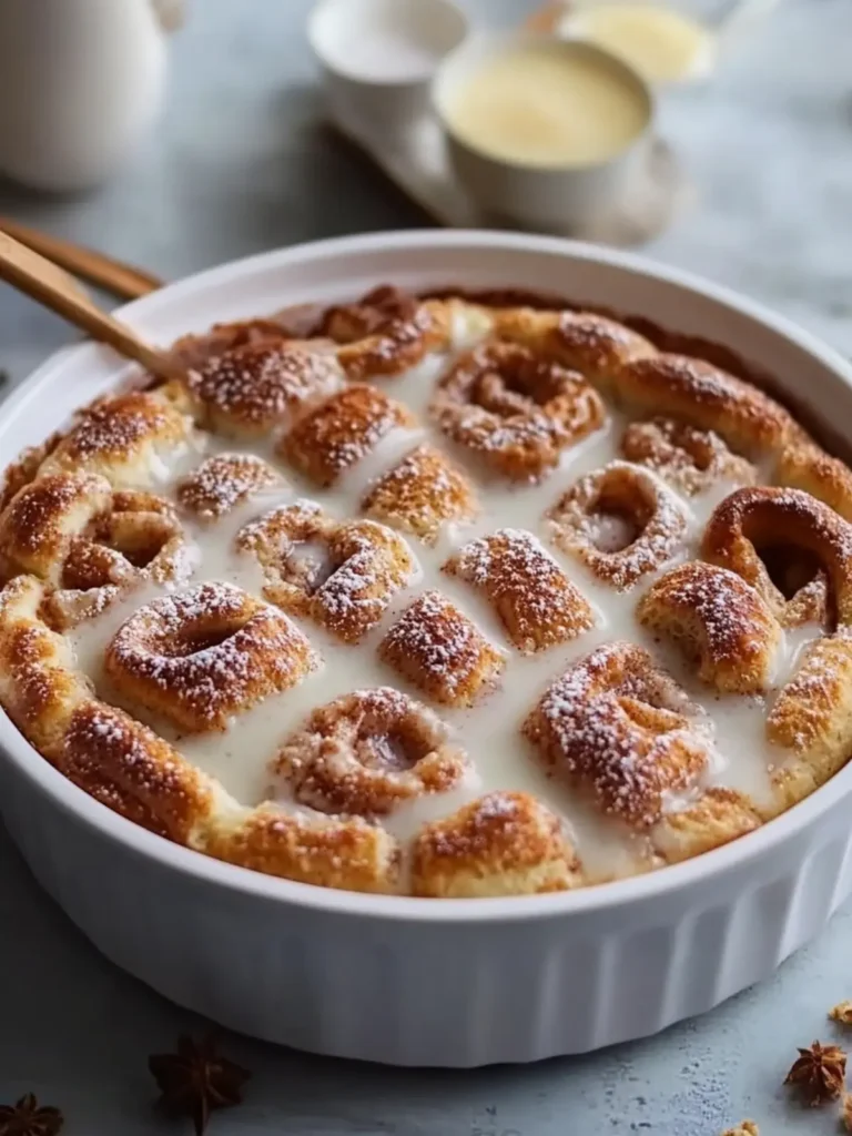 Indulge in Cinnamon Roll Bread Pudding for a Sweet Breakfast Treat 2 Cinnamon Roll Bread Pudding