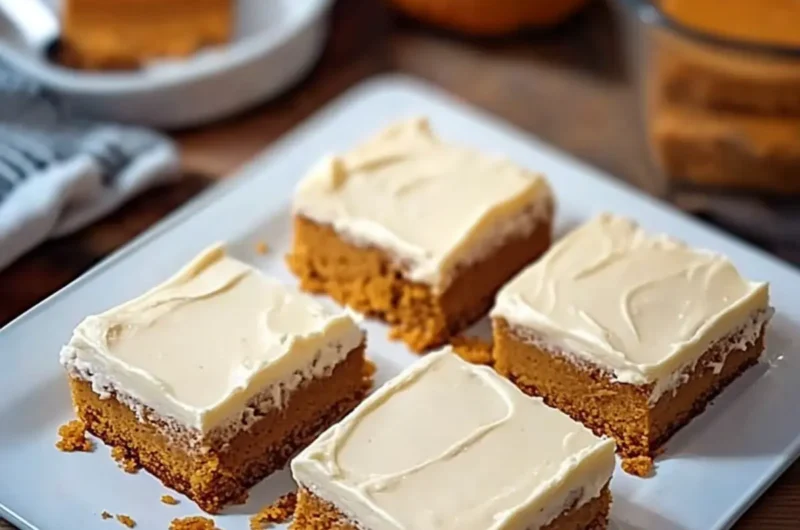 Creamy Frosted Pumpkin Spice Bars