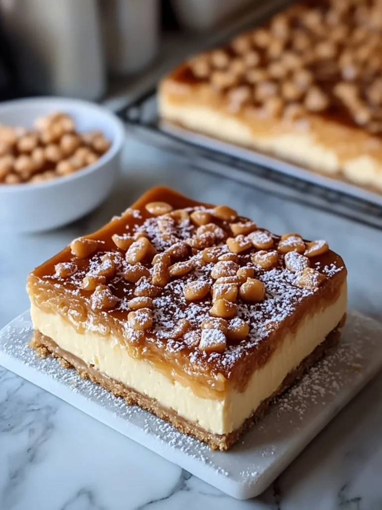 Salted Caramel Cheesecake Bars