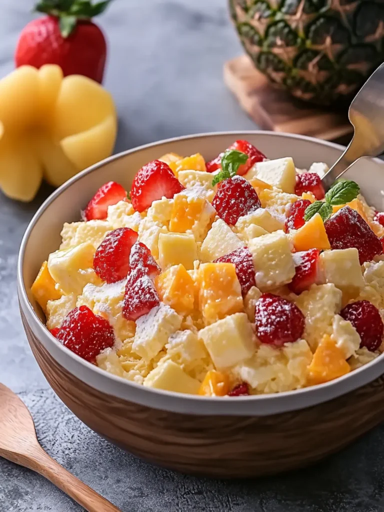 Hawaiian Cheesecake Salad with Tropical Flavors to Savor 2 Hawaiian Cheesecake Salad with Tropical Flavors