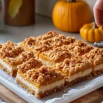 Pumpkin Cheesecake Crumble Bars