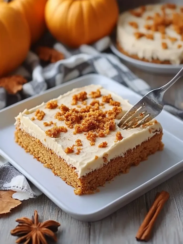 Pumpkin Spice Sheet Cake