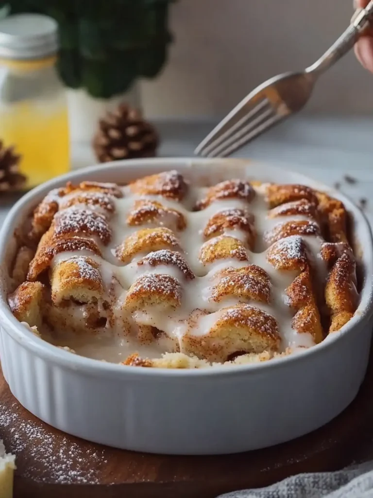 Indulge in Cinnamon Roll Bread Pudding for a Sweet Breakfast Treat 3 Cinnamon Roll Bread Pudding