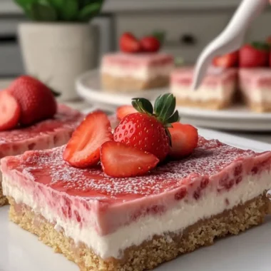 Mouthwatering Strawberry Cheesecake Bars You’ll Crave Always