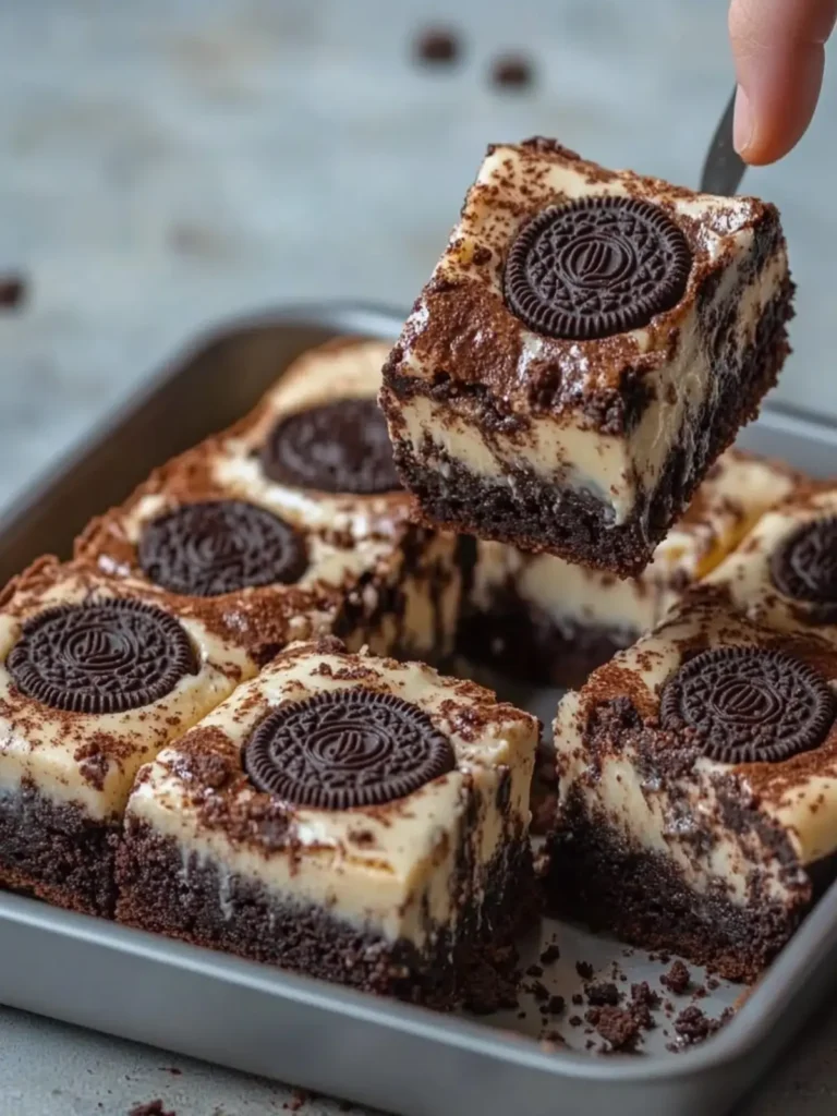Decadent Oreo Cheesecake Brownies for Sweet Bliss 2 Oreo Cheesecake Brownies
