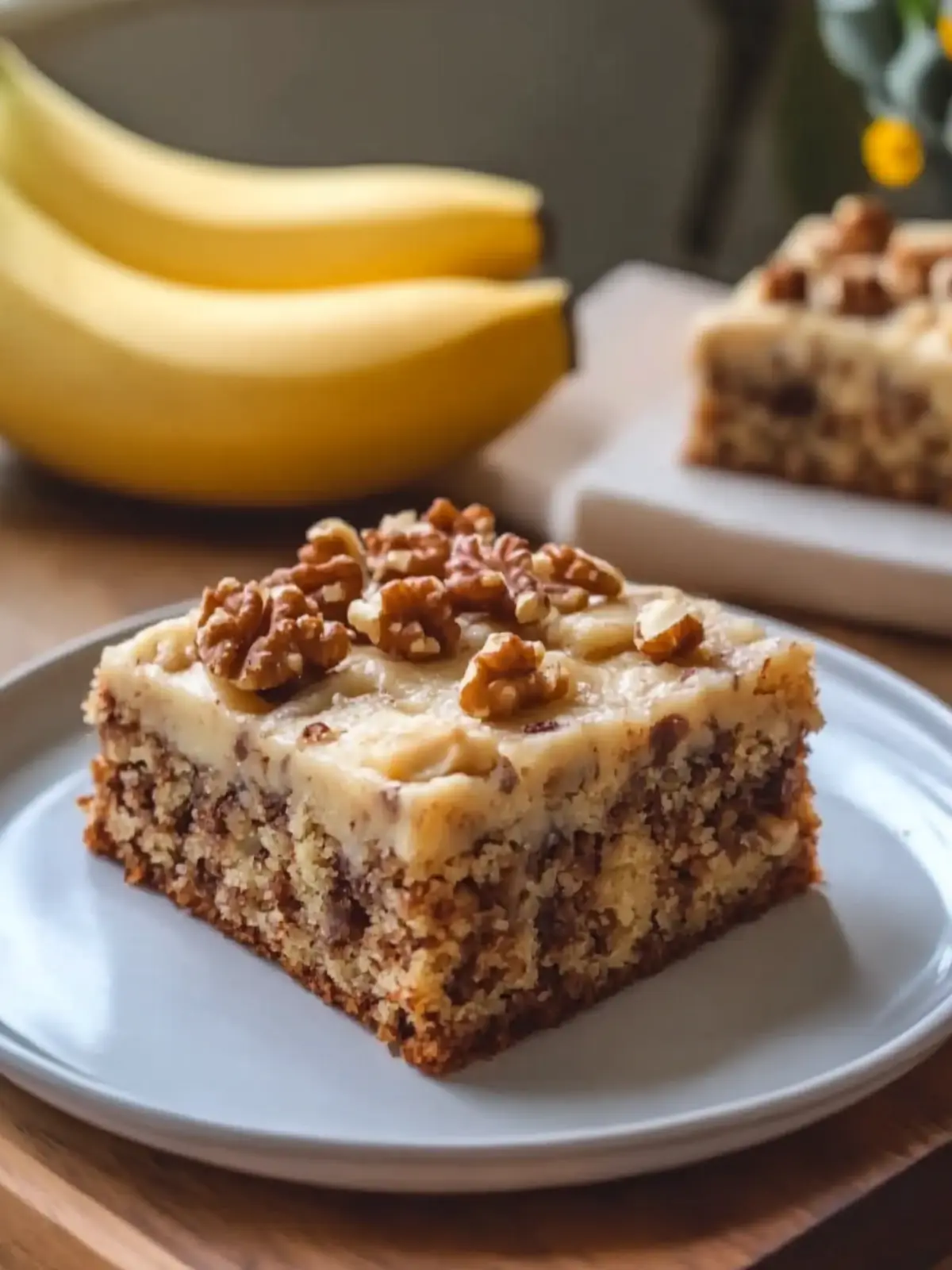 Deliciously Moist Banana Walnut Cake Bars You'll Love 5 Banana Walnut Cake Bars
