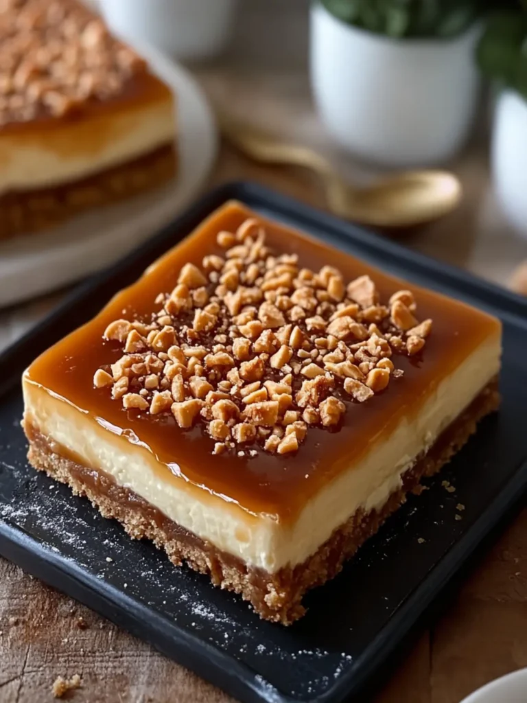 Salted Caramel Cheesecake Bars