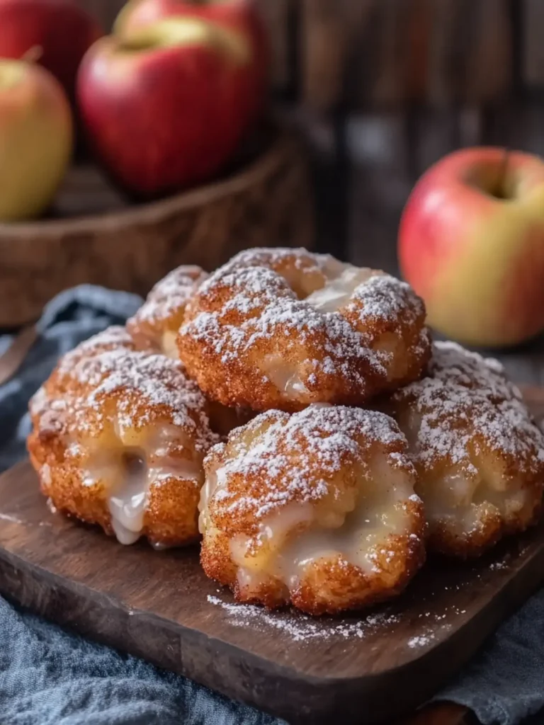 Irresistible Baked Cinnamon Apple Fritters Just Like Grandma's 2 Baked Cinnamon Apple Fritters
