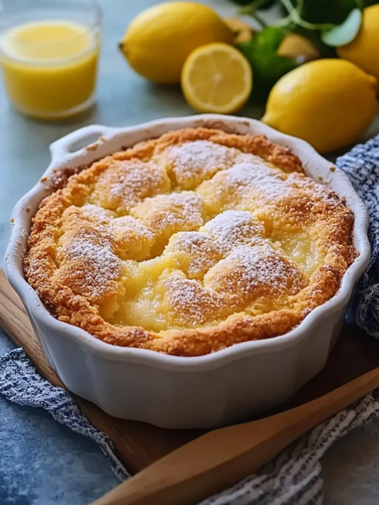Easy Magic Lemon Cobbler That Brightens Any Day 4 Magic Lemon Cobbler