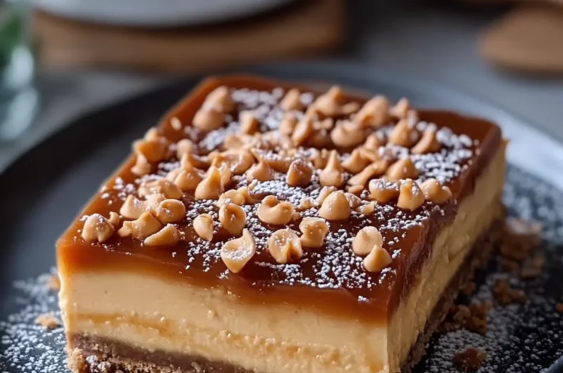 Salted Caramel Cheesecake Bars