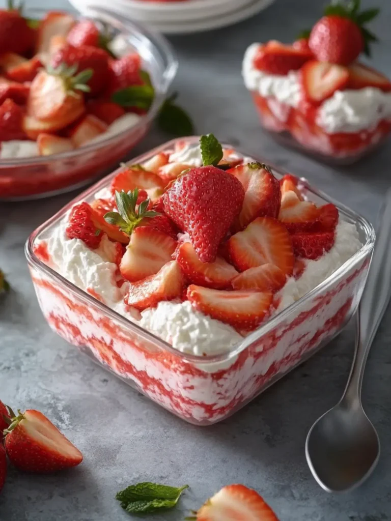 Delicious No-Bake Strawberry Delight for Easy Summer Treats 3 No-Bake Strawberry Delight