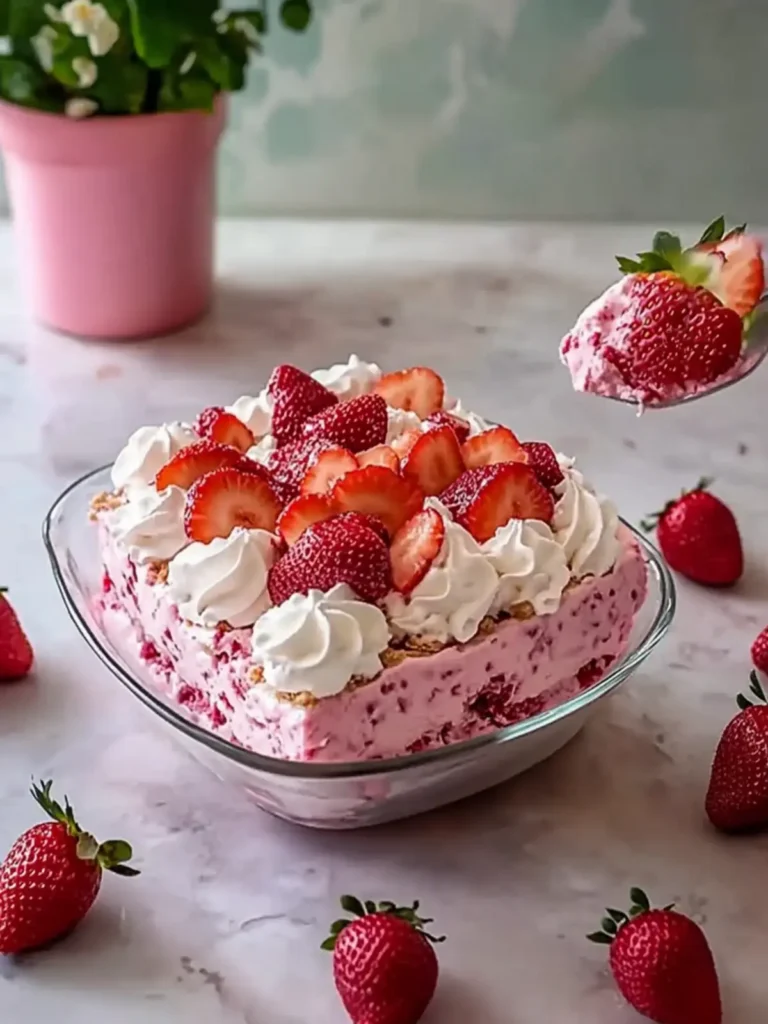 No Bake Strawberry Delight