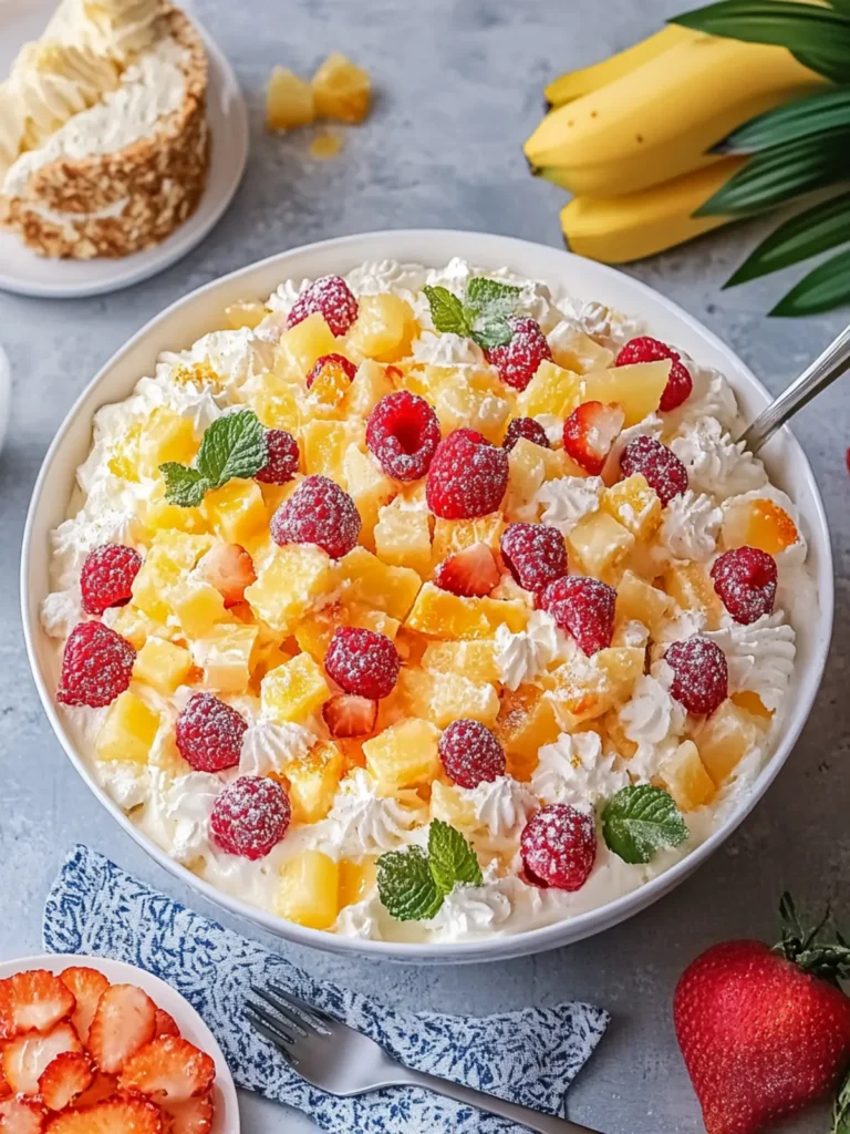 Hawaiian Cheesecake Salad with Tropical Flavors to Savor 4 Hawaiian Cheesecake Salad with Tropical Flavors