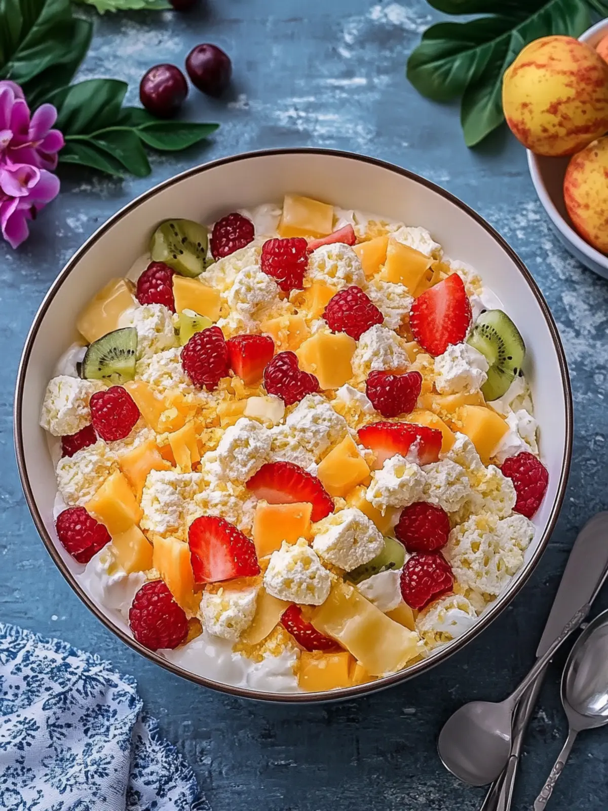 Hawaiian Cheesecake Salad with Tropical Flavors to Savor 5 Hawaiian Cheesecake Salad with Tropical Flavors