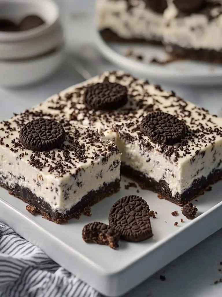 Irresistible No-Bake Cookies and Cream Cheesecake Bars 3 No-Bake Cookies and Cream Cheesecake Bars