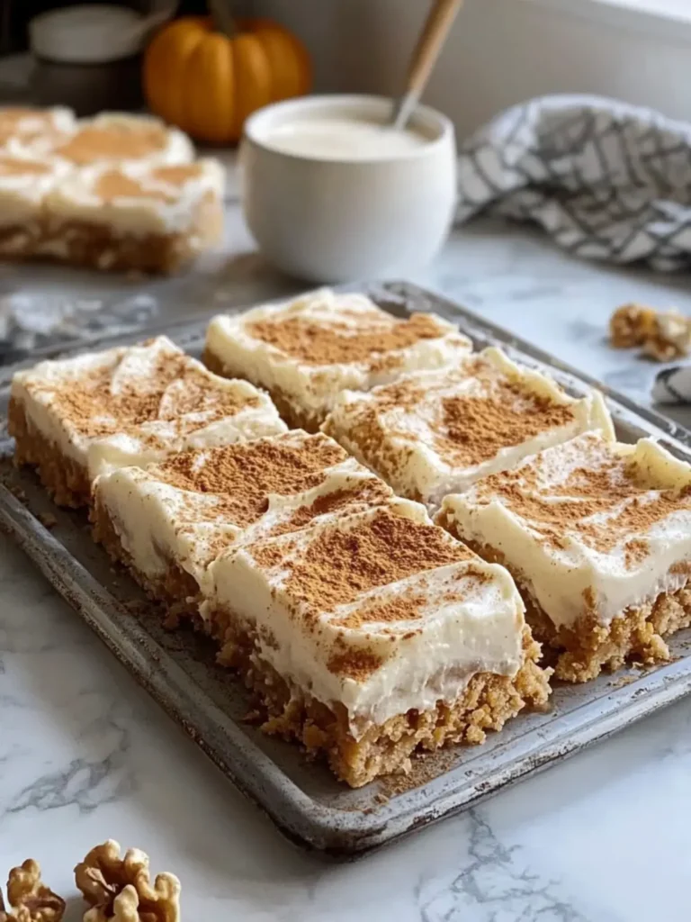 Deliciously Creamy Frosted Pumpkin Spice Bars You’ll Love 2 Creamy Frosted Pumpkin Spice Bars