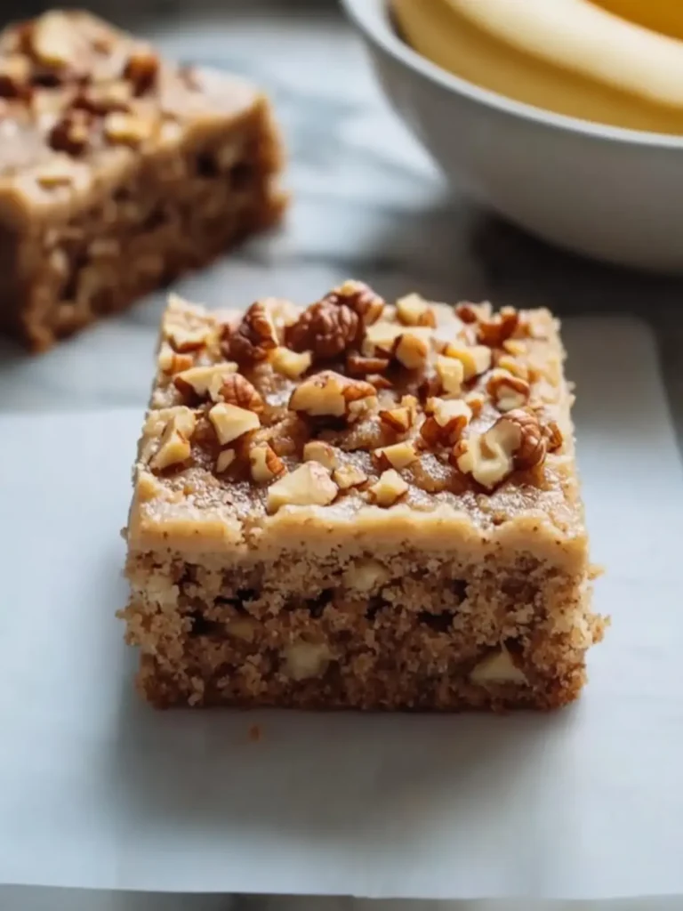 Deliciously Moist Banana Walnut Cake Bars You'll Love 3 Banana Walnut Cake Bars