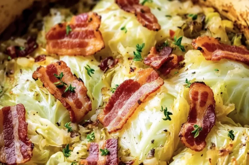 4-Ingredient Keto Cabbage & Turkey Bacon Pot
