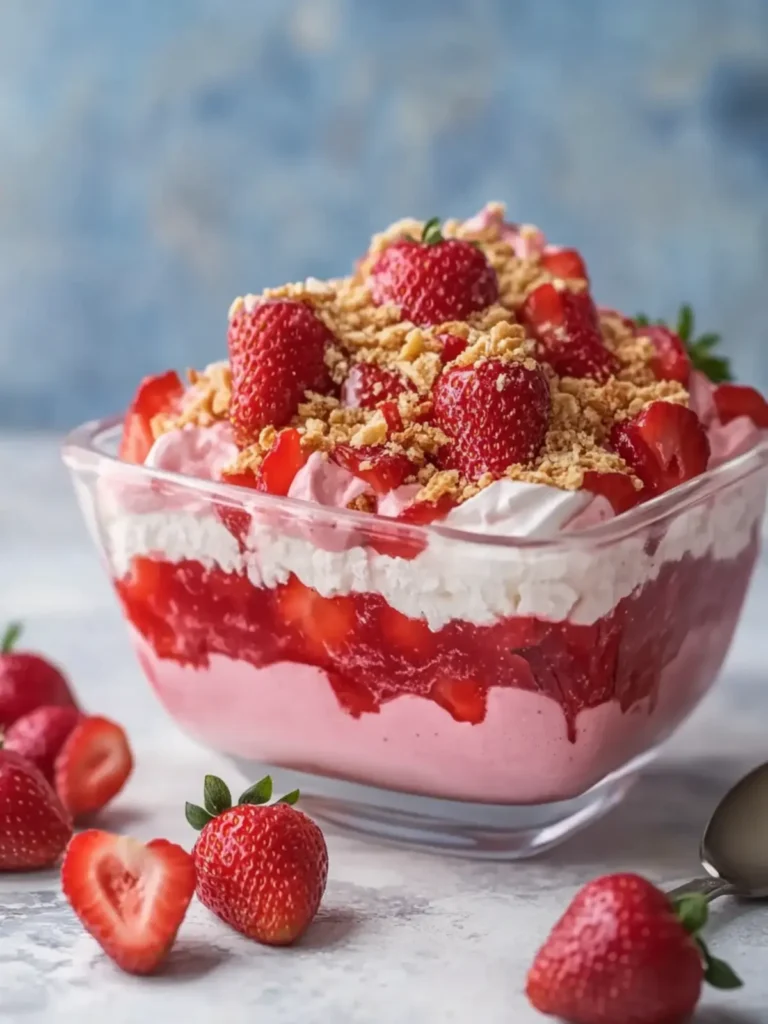 No-Bake Strawberry Delight: Creamy Bliss in Every Bite 4 No-Bake Strawberry Delight