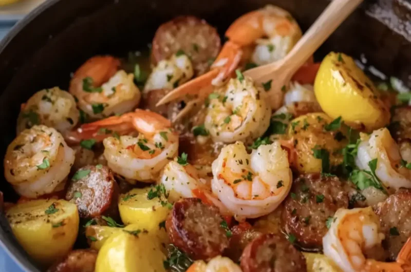 Garlic Butter Shrimp and Sausage Boil