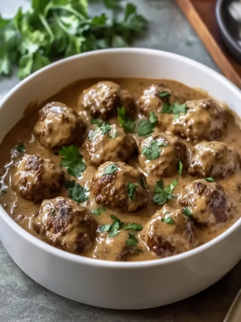 Crockpot Creamy Salisbury Steak Meatballs for Cozy Nights 3 Crockpot Creamy Salisbury Steak Meatballs