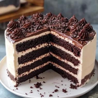 Decadent Moist Chocolate Cake with Dark Chocolate Crémeux Filling 16 Moist Chocolate Cake with Dark Chocolate Crémeux and Cream Cheese Filling
