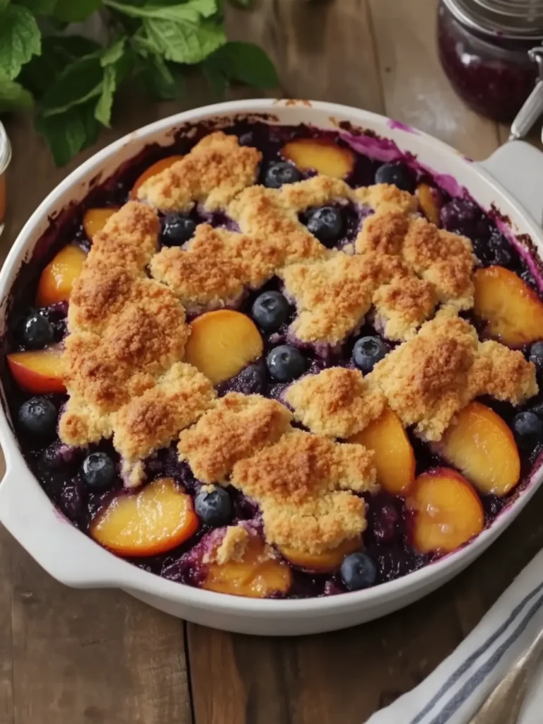 Peach and Blueberry Cobbler That Will Warm Your Soul 4 Peach and Blueberry Cobbler