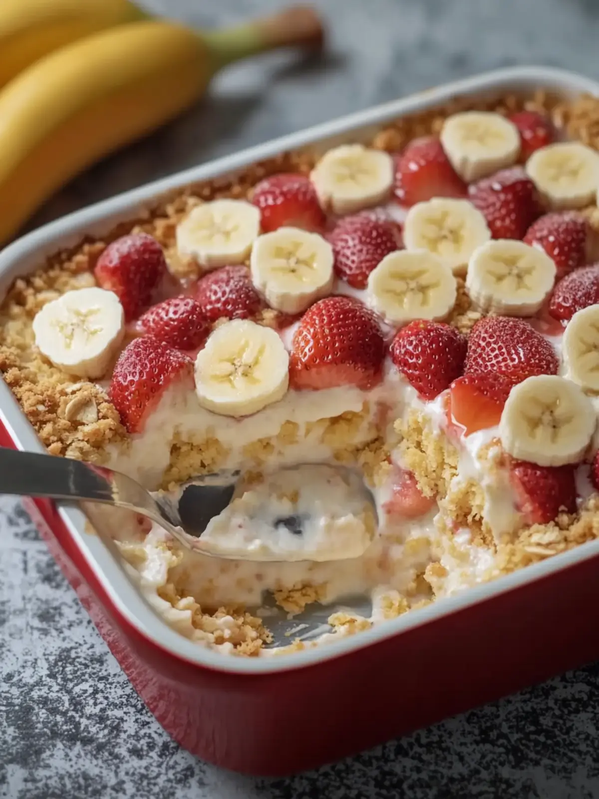 Strawberry Banana Pudding Dream Casserole You'll Adore 5 Strawberry Banana Pudding Dream Casserole