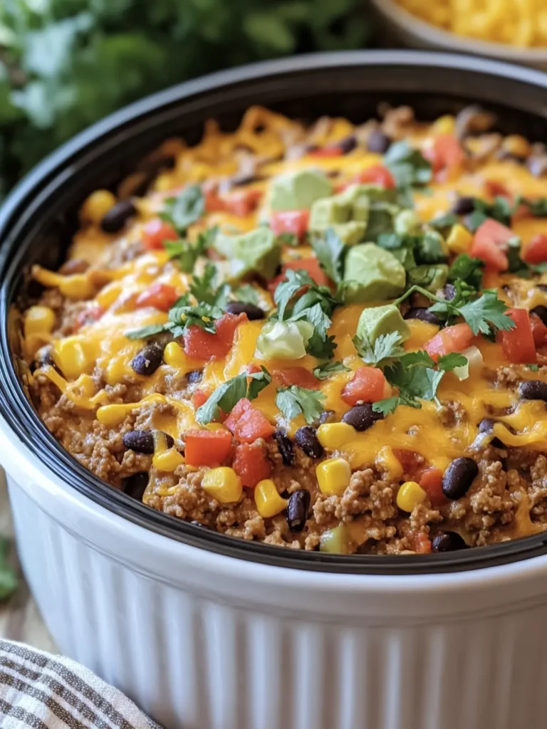 Crockpot Taco Casserole: Easy, Cheesy Comfort in Every Bite 2 Crockpot Taco Casserole