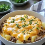Slow Cooker Cheesy Hamburger Potato Casserole
