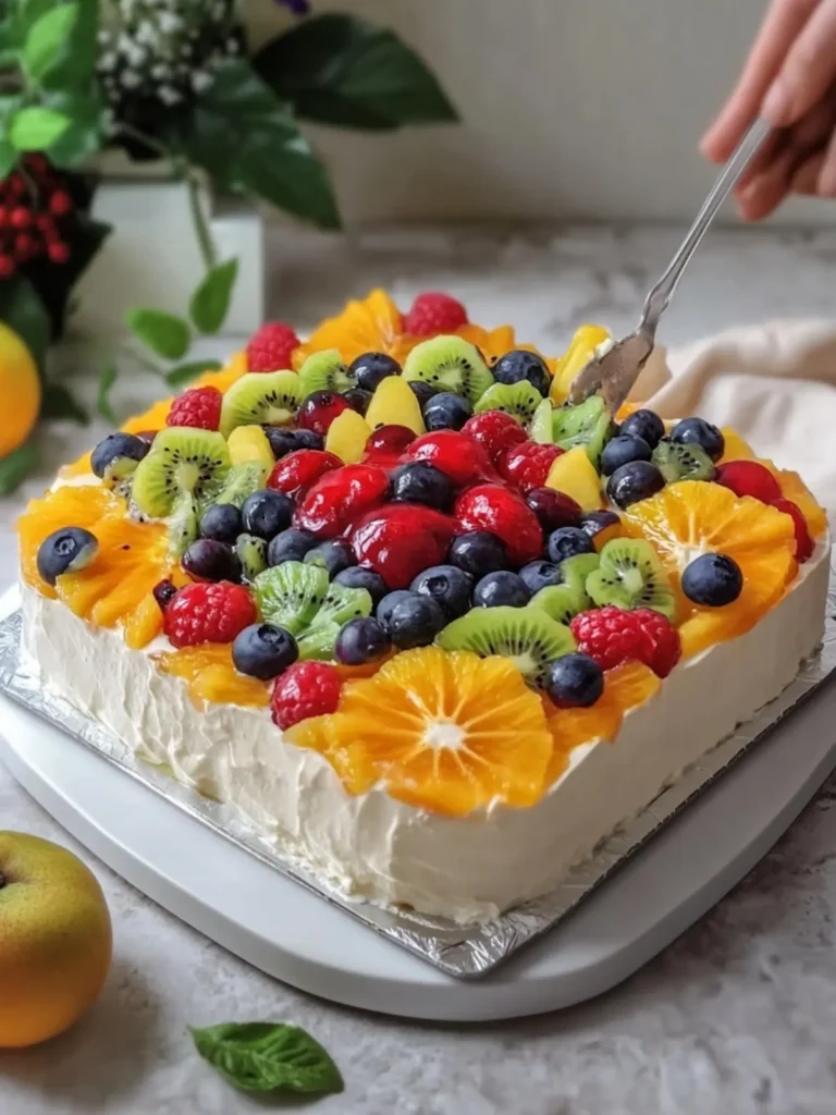 Tropical Fruit Cream Cake That Will Brighten Your Day 4 Tropical Fruit Cream Cake