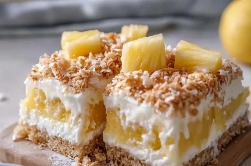 Pineapple Coconut Crunch Bars