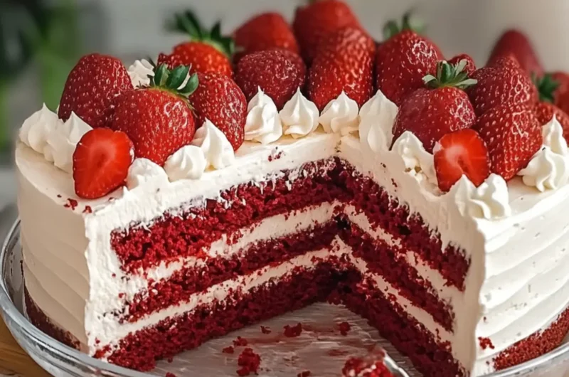 Strawberry Red Velvet Cake