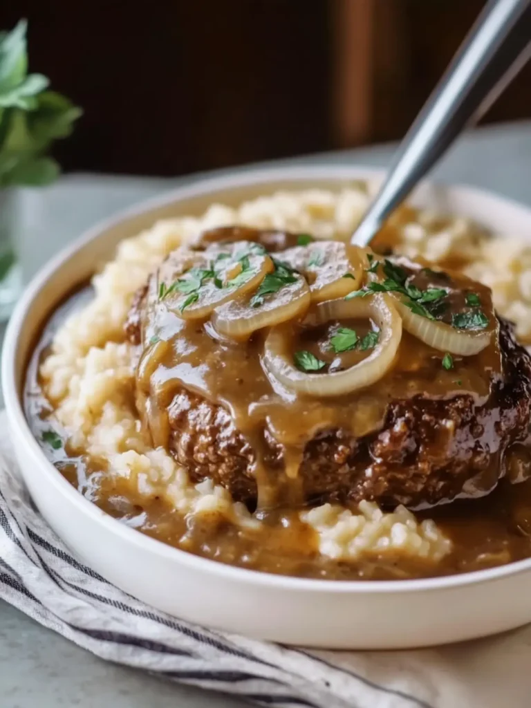 Slow Cooker Salisbury Steak With Onion Gravy Delight 4 Slow Cooker Salisbury Steak With Onion Gravy