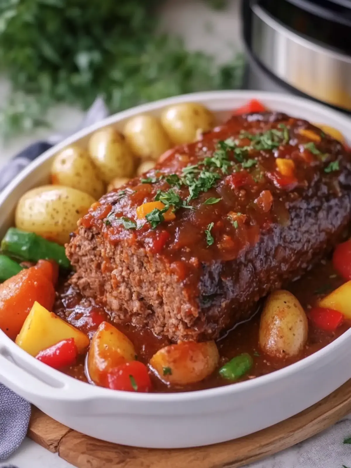 Savory Crockpot Meatloaf with Potatoes and Veggies Delight 5 Crockpot Meatloaf with Potatoes and Vegetables