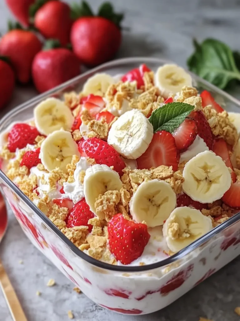 Strawberry Banana Cheesecake Salad