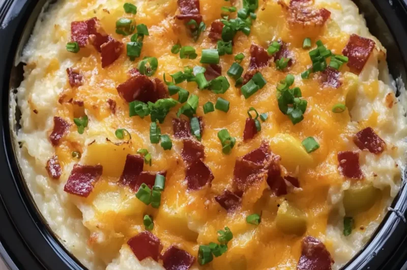 Crockpot Loaded Baked Potato Casserole