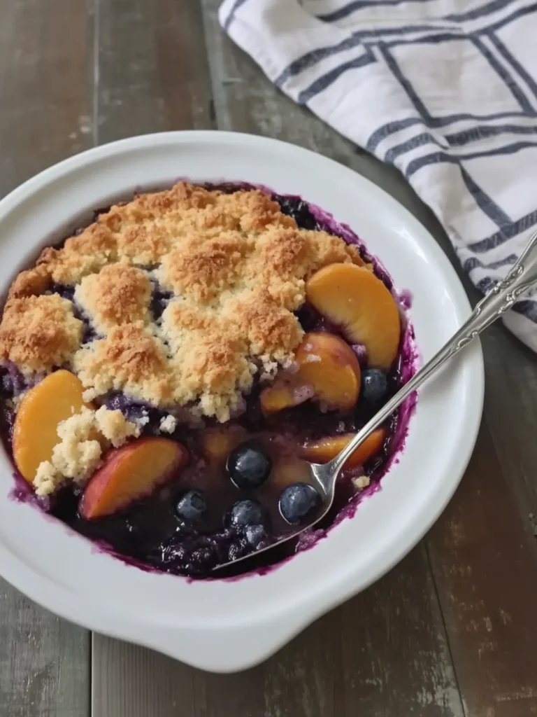 Peach and Blueberry Cobbler That Will Warm Your Soul 2 Peach and Blueberry Cobbler