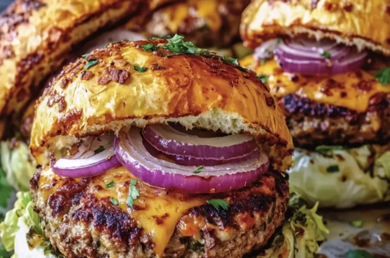 Oven-Baked Cabbage Burgers