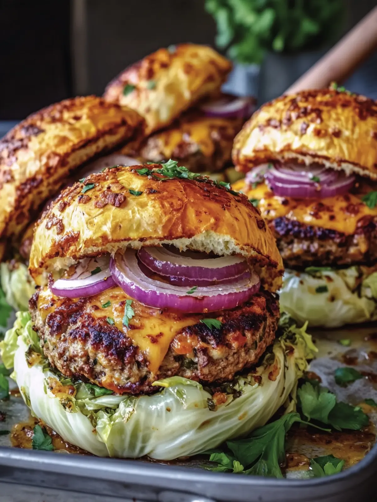 Savor the Flavor with Oven-Baked Cabbage Burgers Delight 5 Oven-Baked Cabbage Burgers