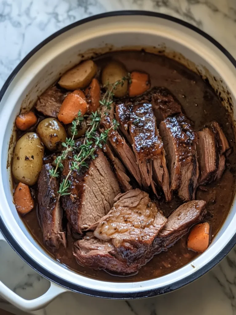Slow Cooker Balsamic Glazed Pot Roast That Steals Hearts 3 Slow Cooker Balsamic Glazed Pot Roast