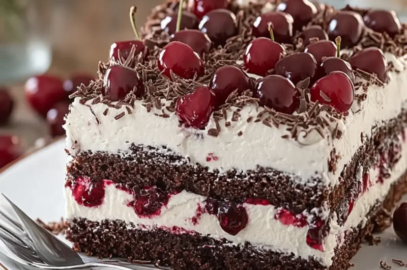 Chocolate Cherry Icebox Cake