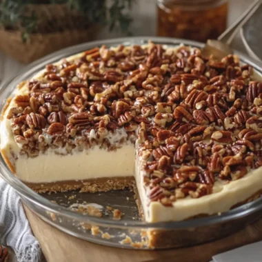 Irresistible Pecan Pie Cheesecake in Casserole Style 6 Irresistible Pecan Pie Cheesecake in Casserole Style