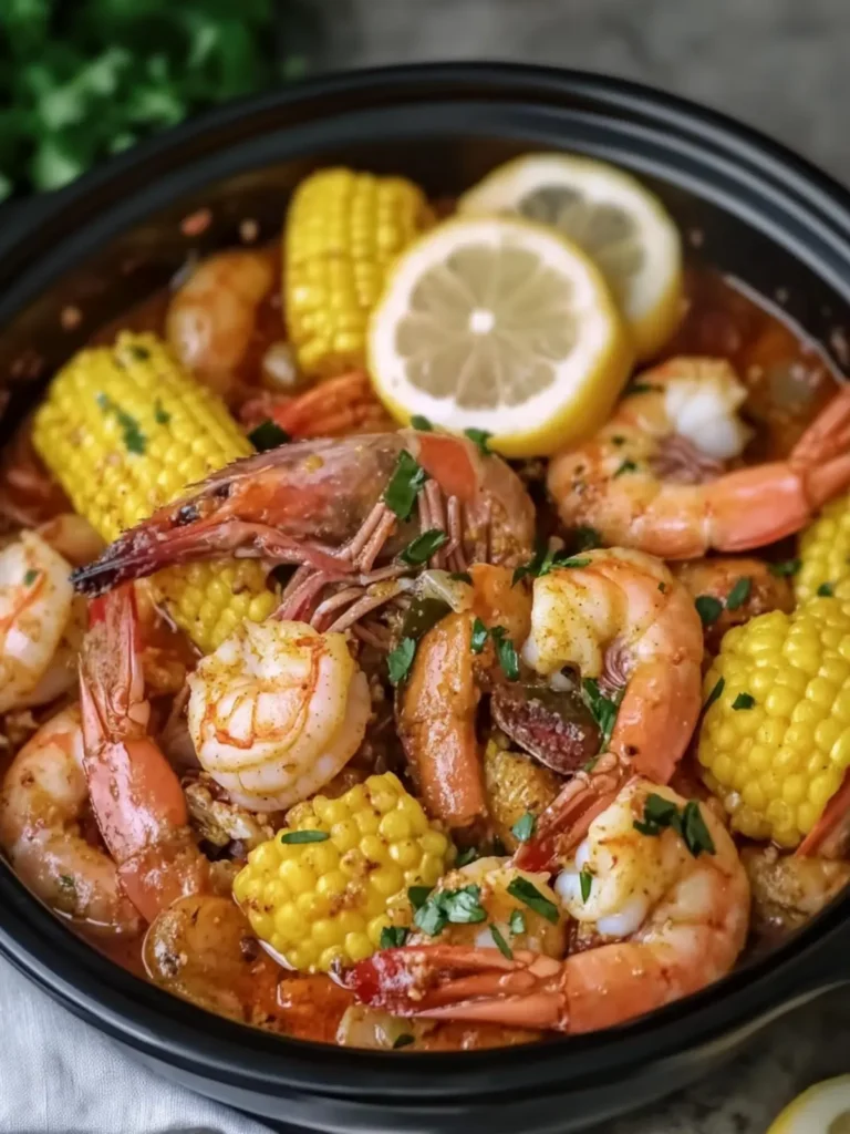 Savory Slow Cooker Cajun Shrimp Boil for Perfect Family Feasts 2 Slow Cooker Cajun Shrimp Boil