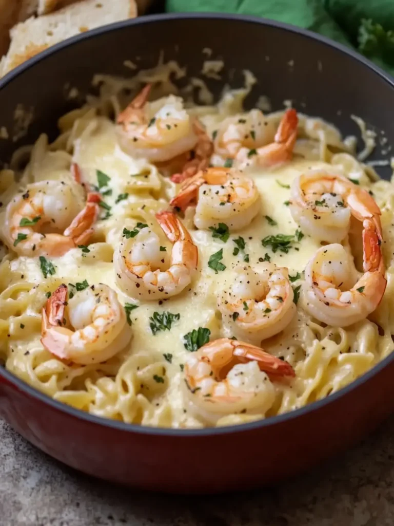 Irresistible Creamy Shrimp Pasta with Cheese and Herbs Delight 4 Creamy Shrimp Pasta with Cheese and Herbs