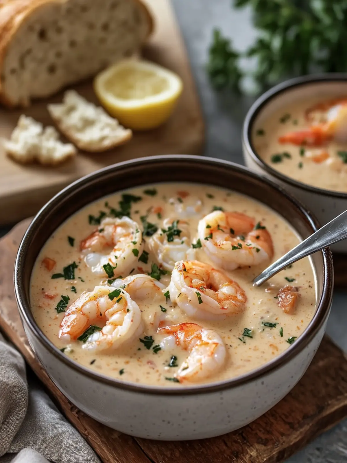 Creamy Shrimp and Crab Seafood Bisque