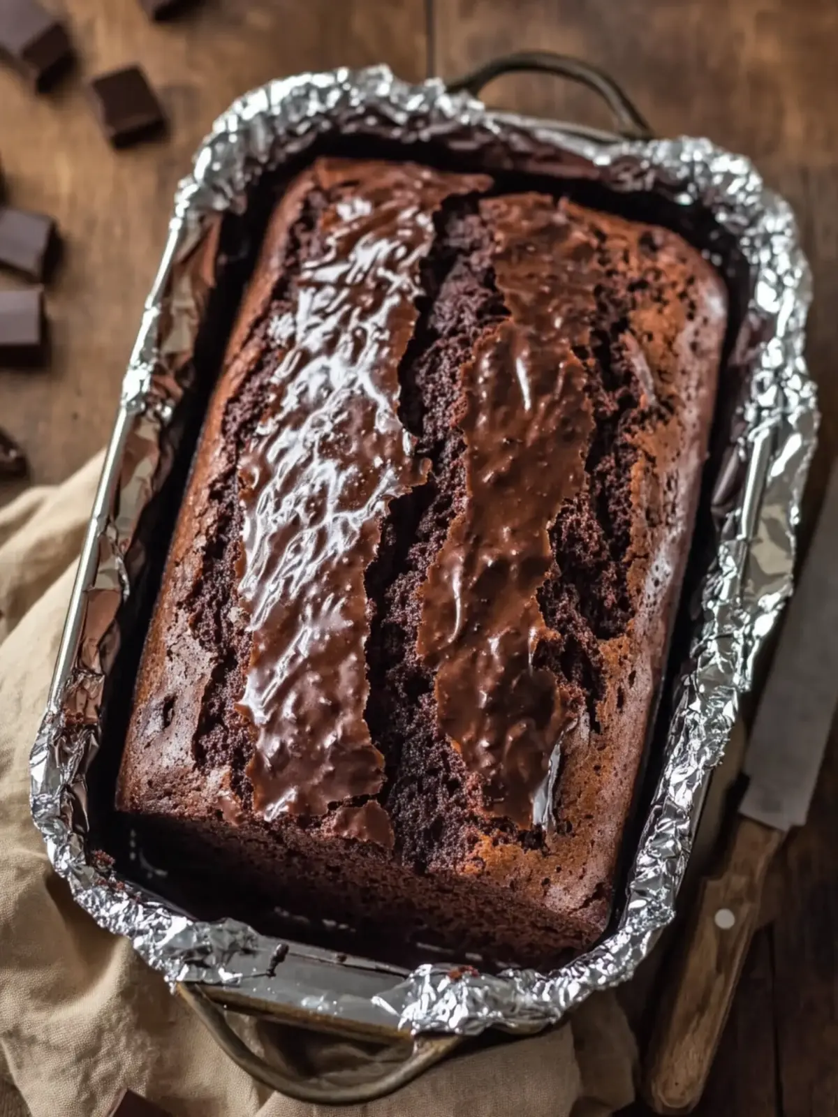 Indulge in Hot Fudge Brownie Bread in Tin Foil Today 5 Hot Fudge Brownie Bread in Tin Foil
