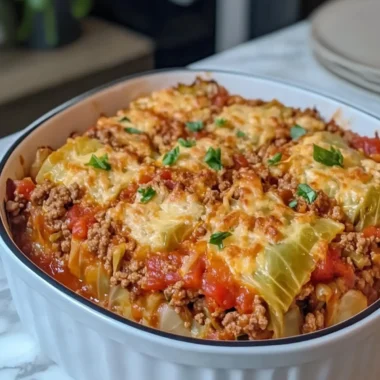 Crockpot Cabbage Roll Casserole with Ground Beef Delight