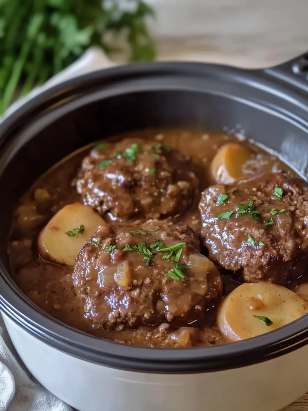 Savory Crockpot Salisbury Steak with Mushroom Gravy Delight 5 Crockpot Salisbury Steak